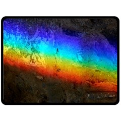Rainbow-color-prism-colors Fleece Blanket (large) by Amaryn4rt