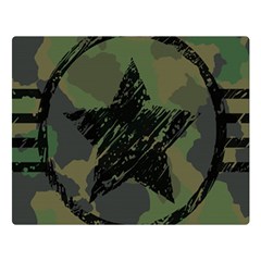 Military-camouflage-design Two Sides Premium Plush Fleece Blanket (large) by Amaryn4rt