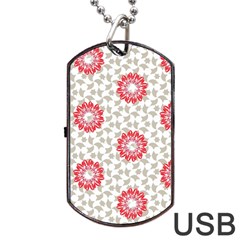 Print Pattern Fashion Background Dog Tag Usb Flash (one Side)