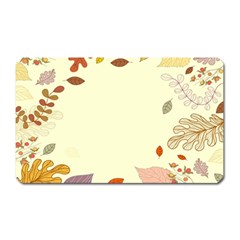 Autumn Border Frame Background Magnet (rectangular) by Pakjumat