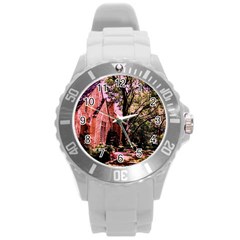 Hot Day In  Dallas-6 Round Plastic Sport Watch (l)