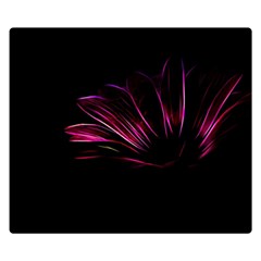 Purple Flower Pattern-design-abstract-background Premium Plush Fleece Blanket (small) by Amaryn4rt