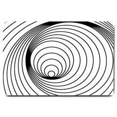 Spiral Eddy Route Symbol Bent Large Doormat