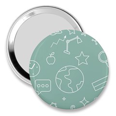 Board Chalk School Earth Book 3  Handbag Mirrors