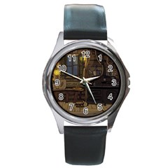 Adventure Time Finn The Human Jake The Dog Round Metal Watch by Sarkoni
