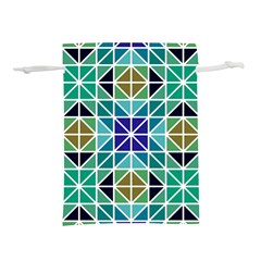 Mosaic Triangle Symmetry Lightweight Drawstring Pouch (m) by Apen