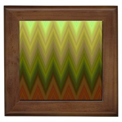 Zig Zag Chevron Classic Pattern Framed Tile