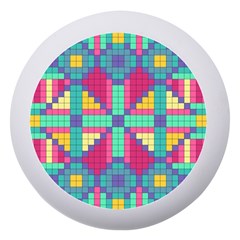 Checkerboard Squares Abstract Texture Patterns Dento Box With Mirror by Apen