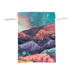 Adventure Psychedelic Mountain Lightweight Drawstring Pouch (s) by Modalart