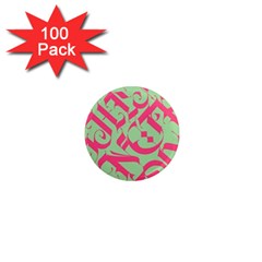 Pattern Ornament Gothic Style Elegant Font Tattoos 1  Mini Magnets (100 Pack)  by Bedest