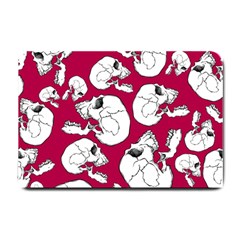 Terrible Frightening Seamless Pattern With Skull Small Doormat