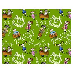 Seamless Pattern With Kids Premium Plush Fleece Blanket (medium)