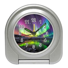 Aurora Borealis Polar Northern Lights Natural Phenomenon North Night Mountains Travel Alarm Clock