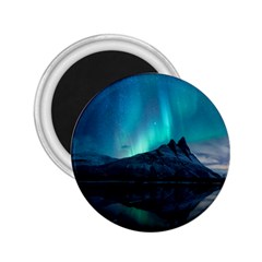 Aurora Borealis Mountain Reflection 2 25  Magnets by Pakjumat