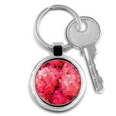 Mosaic Structure Pattern Background Key Chain (round) by Hannah976
