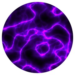 Purple Pattern Background Structure Round Trivet