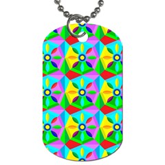 Star Texture Template Design Dog Tag (one Side)