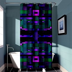 Abstract Pattern Desktop Wallpaper Shower Curtain 36  X 72  (stall) 