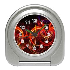 Abstract Seamless Pattern Travel Alarm Clock