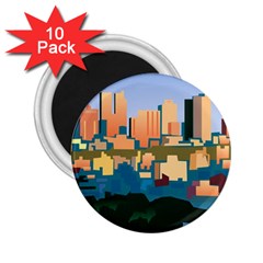 City Buildings Urban Dawn 2 25  Magnets (10 Pack)  by Sarkoni