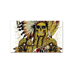 Motorcycle And Skull Cruiser Native American Sticker Rectangular (10 Pack) by Sarkoni
