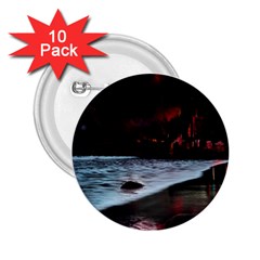 Artistic Creepy Dark Evil Fantasy Halloween Horror Psychedelic Scary Spooky 2 25  Buttons (10 Pack)  by Sarkoni