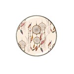 Coloured Dreamcatcher Background Hat Clip Ball Marker (4 pack) Front