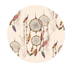 Coloured Dreamcatcher Background Mini Round Pill Box (pack Of 5) by Hannah976