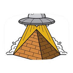 Unidentified Flying Object Ufo Under The Pyramid Mini Square Pill Box by Sarkoni