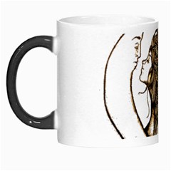 Psychedelic Art Drawing Sun And Moon Head Fictional Character Morph Mug by Sarkoni
