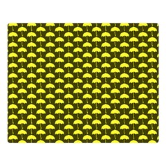 Under My Little Yellow Umbrella Two Sides Premium Plush Fleece Blanket (large)