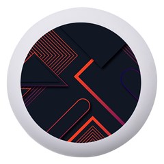 Gradient Geometric Shapes Dark Background Design Dento Box With Mirror