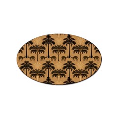 Cat Jigsaw Puzzle Sticker Oval (10 Pack) by Jatiart