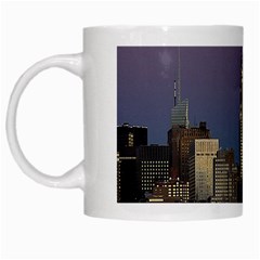 Skyline City Manhattan New York White Mug by Ket1n9