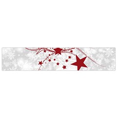 Christmas Star Snowflake Small Premium Plush Fleece Scarf by Ket1n9