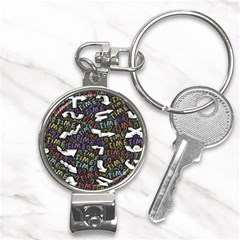 Footprints Path Mystery Unknown Nail Clippers Key Chain