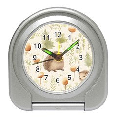 Hedgehog Mushroom Travel Alarm Clock