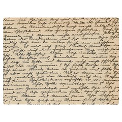 Close Up Photo Of Black Text Old Handwriting Leave Old Script Premium Plush Fleece Blanket (extra Small) by Cendanart
