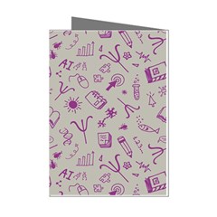 Abstract Design Background Pattern Mini Greeting Cards (pkg Of 8) by Bedest