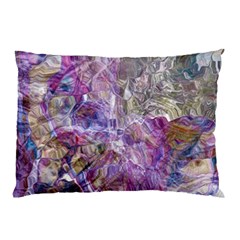 Abstract Pebbles Pillow Case (two Sides) by kaleidomarblingart