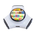 Supermarket Shelf Products Snacks 3-Port USB Hub Front