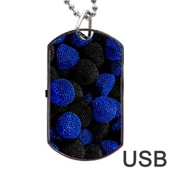 Raspberry One Edge Dog Tag Usb Flash (one Side) by Cemarart