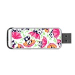 Panda Umbrella Pattern Portable USB Flash (Two Sides) Back