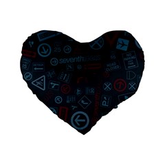 Background, Creed Standard 16  Premium Flano Heart Shape Cushions
