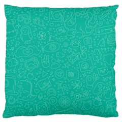 Background, Doodle, Pattern, Large Cushion Case (two Sides)