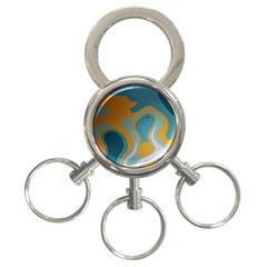 Cartoon, Elma, Corazones 3-ring Key Chain