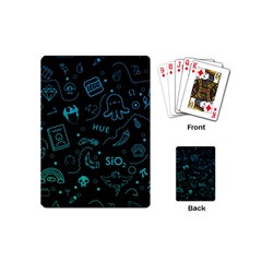 Cartoon, Skull, Dark, Dead Playing Cards Single Design (mini)