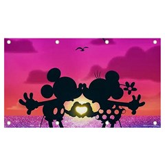 Mickey And Minnie, Mouse, Disney, Cartoon, Love Banner And Sign 7  X 4 