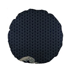Kanagawa, Hokusai, Japanese Art, Standard 15  Premium Flano Round Cushions