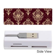 Vintage Floral Pattern, Purple Vintage Memory Card Reader (stick)